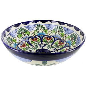 Hand Painted Mexican Talavera Ceramic Sinks