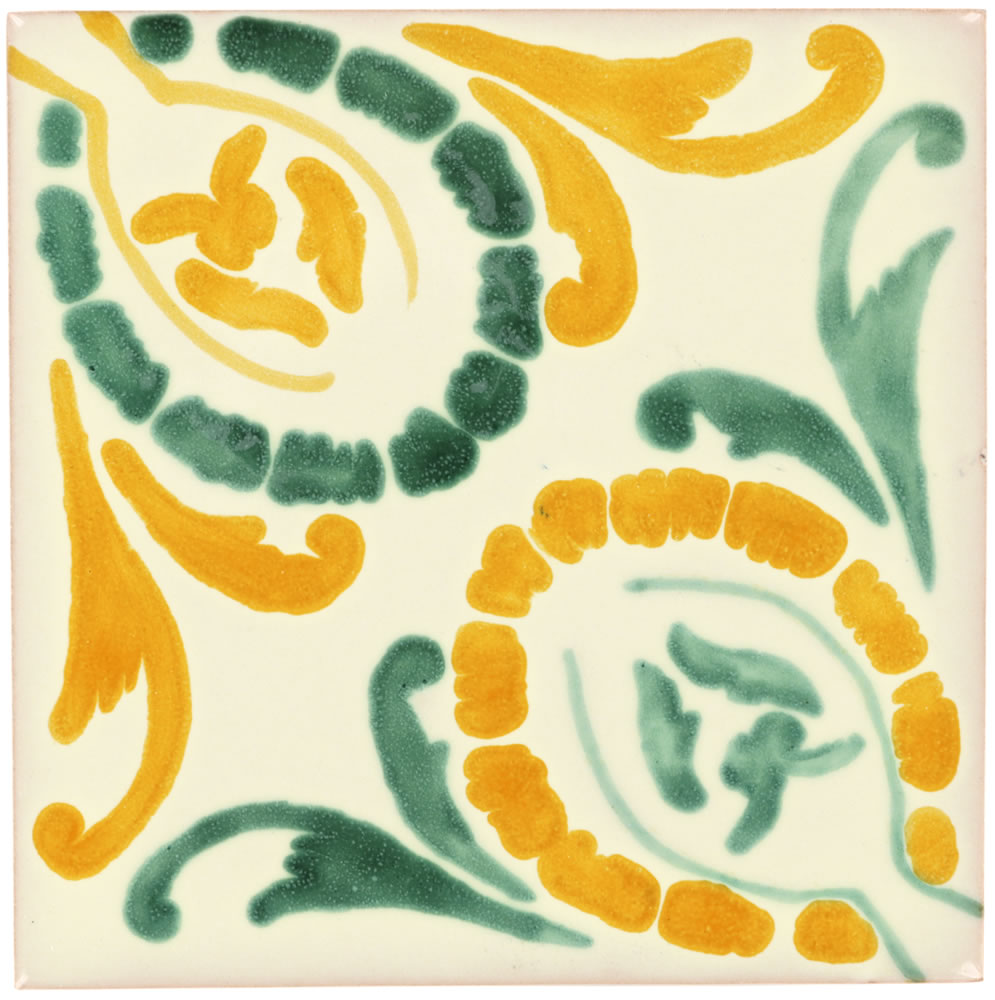4 x 4 Yellow Aurora - Dolcer Ceramic Tile by Size