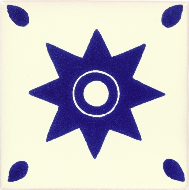 Blue Star Talavera Mexican Tile