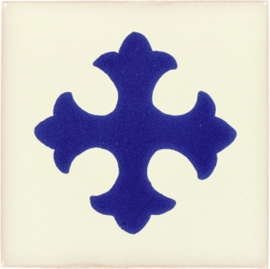 Blue Cross Talavera Mexican Tile