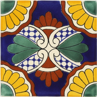6x6 Xochitl - Talavera Mexican Tile