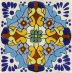 Turquoise Grace Talavera Mexican Tile