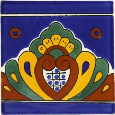 Blue Shell Talavera Mexican Tile