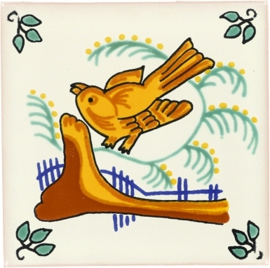 Singing Bird Talavera Mexican Tile