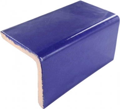 2" x 2" x 4.25" V-Cap: Midnight Blue - Talavera Mexican Tile