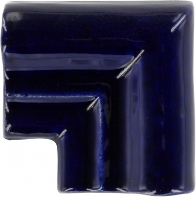 2.625" Chair Rail Corner: Cobalt Blue - Talavera Mexican Tile
