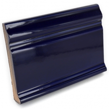 4.25" x 6.125" Base Molding: Cobalt Blue - Talavera Mexican Tile