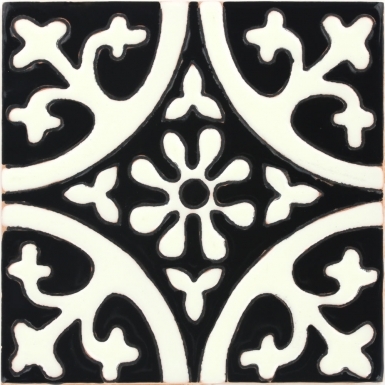 La Quinta Black & Ivory 1 Gloss Santa Barbara Ceramic Tile