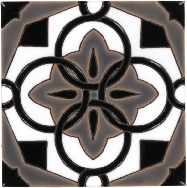 Atadena Black & Gray Gloss Santa Barbara Ceramic Tile