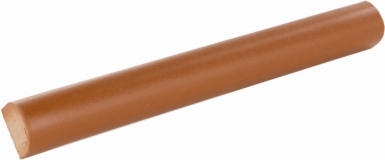 .625 x 6" Pencil Liner: Toasted Chestnut Matte - Santa Barbara Tile