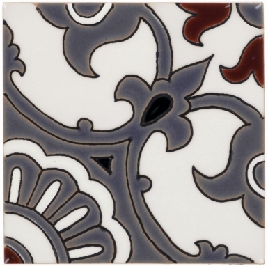 Avidan Gray & Merlot Gloss Santa Barbara Ceramic Tile