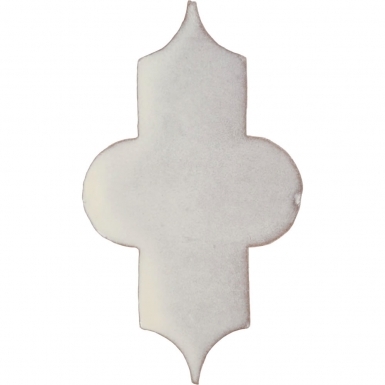 5" x 8.625" Ivory Gloss Mamounia - Tierra High Fired Glazed Field Tile