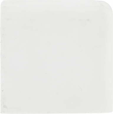 4" x 4" Double Surface Bullnose: White Flour - Barcelona Cement Floor Tile