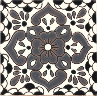 Manzanilla Black & Ivory Gloss Santa Barbara Ceramic Tile