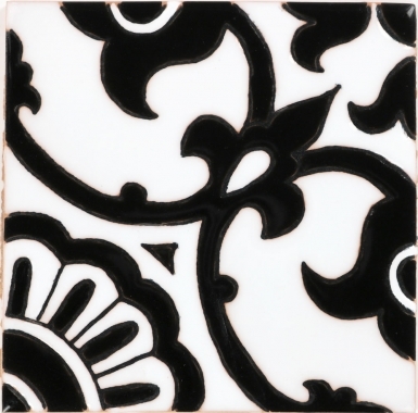 Avidan Black & White 1 Gloss Santa Barbara Ceramic Tile