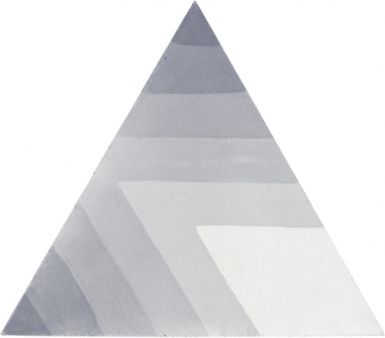 11.75" Gray Shades Triangle - Barcelona Cement Floor Tile