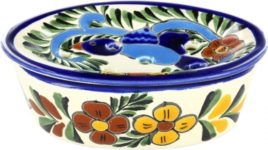 Hummingbird - Talavera Soap Dish