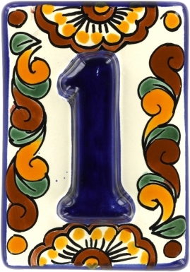 3D - Talavera Mexican House Number