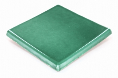 4.25" x 4.25" Double Surface Bullnose: Light Green - Terra Nova Mediterraneo Ceramic Tile
