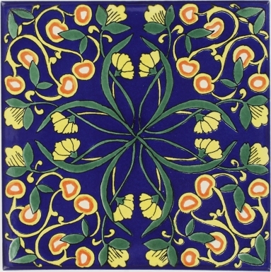 8.25" x 8.25" Clavel - Sevilla Ceramic Floor Tile