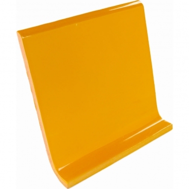 Cove Base Round Top: Yellow Ochre - Dolcer Ceramic Tile