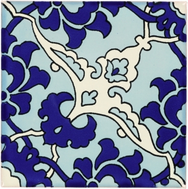 Quarter Bedonia Turquoise & Blue Dolcer Ceramic Tile