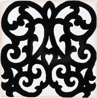 Suzzara Black & White Terra Nova Mediterraneo Ceramic Tile