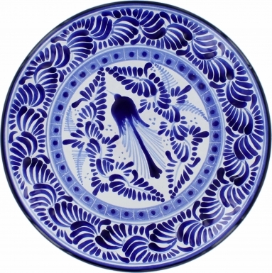 Puebla Traditional Ceramic Talavera Plate N. 22