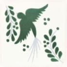 4.25 x 4.25 Green Dove - Talavera Mexican Tile