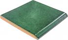 4.25 x 4.25 Surface Bullnose: Verde Hoja - Talavera Mexican Tile