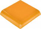2.125 Double Surface Bullnose: Tangerine Yellow - Talavera Mexican Tile