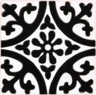 6x6 La Quinta Black & White 2 Gloss Santa Barbara Ceramic Tile by Size