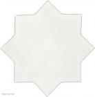 4.25 x 4.25 Ivory Gloss Eight Point Star Mudejar - Tierra Hight Fired Glazed Field Tile