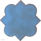 4.625 x 4.625 Turquoise Gloss Mudejar 2 - Tierra High Fired Glazed Field Tile
