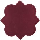 4.625 x 4.625 Merlot Gloss Mudejar 2 - Tierra High Fired Glazed Field Tile