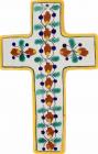 Floral N.10 Square - Ceramic Cross