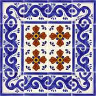 Set of 16 Individual Tiles 6 x 6 - Talavera Mexican Tile Set